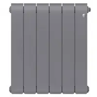 Биметаллический радиатор отопления Royal Thermo Infinity 500 6 секций Silver Satin