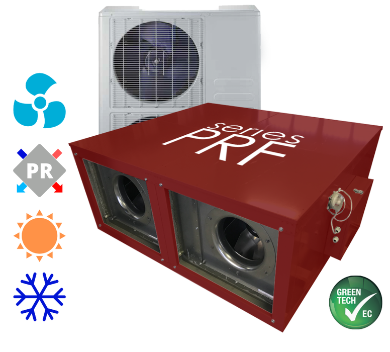 Приточно-вытяжная вентиляционная установка MIRAVENT PRF 1100 W (с водяным калорифером)