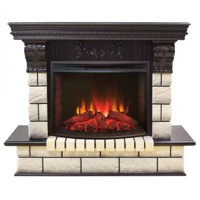 Каминокомплект RealFlame Gracia 25'5/24 AO с очагом Evrika 25,5 LED