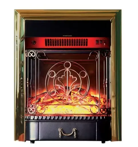 Каминокомплект Interflame Экстер М венге угловой с очагом Majestic FX M Brass