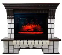 Каминокомплект Interflame Экстер темный дуб с очагом Panoramic 25-30 LED FX 3D Каминокомплект Interflame Экстер темный дуб с очагом Panoramic 25-30 LED FX 3D