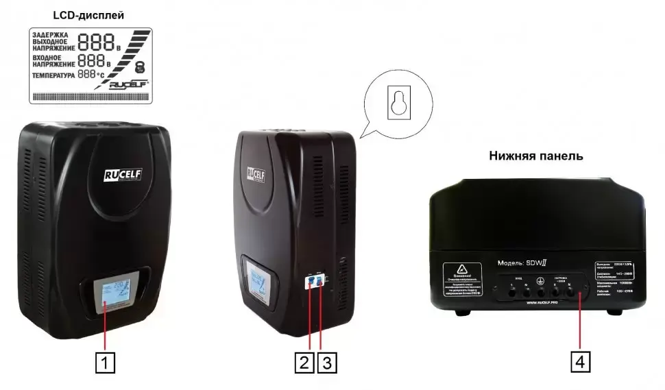 Стабилизатор напряжения RUCELF SDW II-6000-L