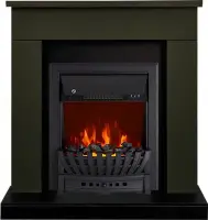Каминокомплект Royal Flame Bergen c очагом Aspen Black темная олива Каминокомплект Royal Flame Bergen c очагом Aspen Black темная олива