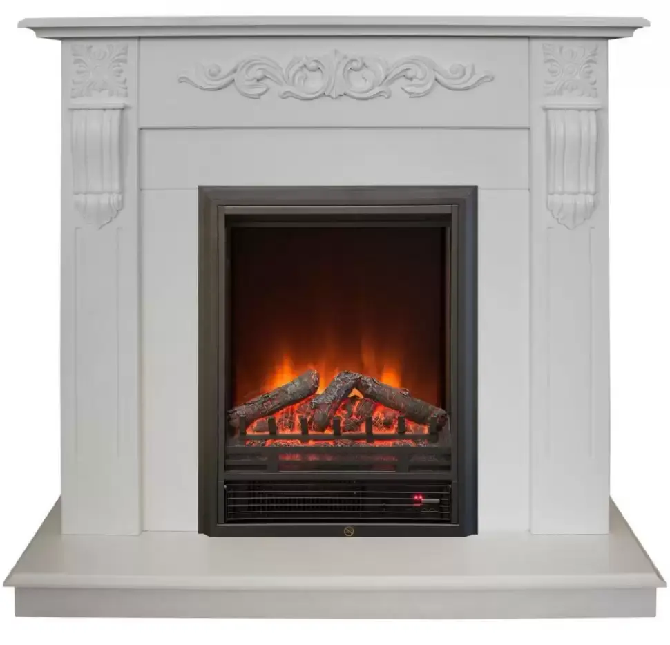Каминокомплект RealFlame Dominica STD/EUG WT с очагом Eugene