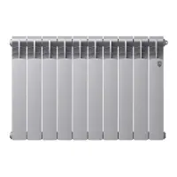 Биметаллический радиатор отопления Royal Thermo Revolution Bimetall 500 2.0 10 секций Silver Satin Биметаллический радиатор отопления Royal Thermo Revolution Bimetall 500 2.0 10 секций Silver Satin