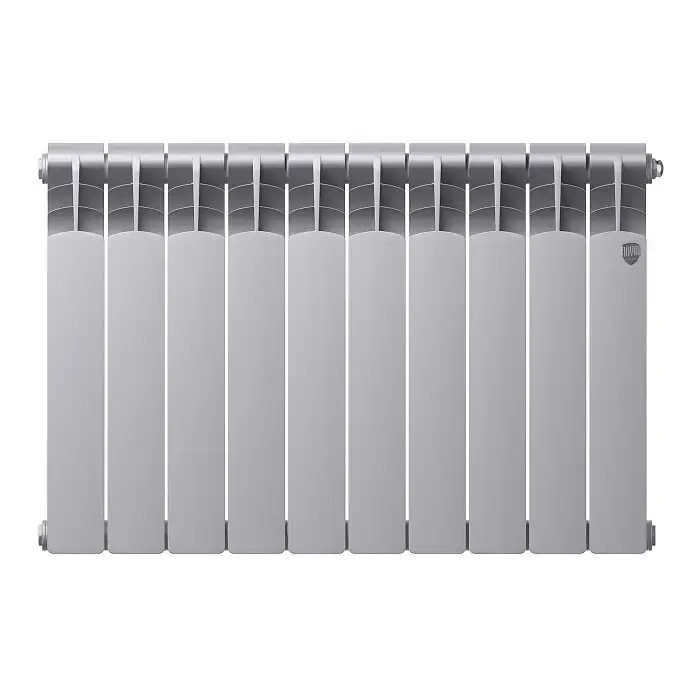 Биметаллический радиатор отопления Royal Thermo Revolution Bimetall 500 2.0 10 секций Silver Satin