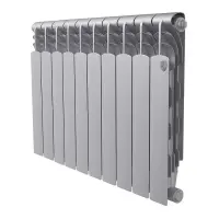 Биметаллический радиатор отопления Royal Thermo Revolution Bimetall 500 2.0 10 секций Silver Satin Биметаллический радиатор отопления Royal Thermo Revolution Bimetall 500 2.0 10 секций Silver Satin