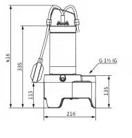 Погружной дренажный насос Wilo Rexa MINI3-V04.11/M06-523/P-5M Погружной дренажный насос Wilo Rexa MINI3-V04.11/M06-523/P-5M