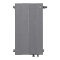 Биметаллический радиатор отопления Royal Thermo PianoForte 500 VDR80 4 секции Silver Satin
