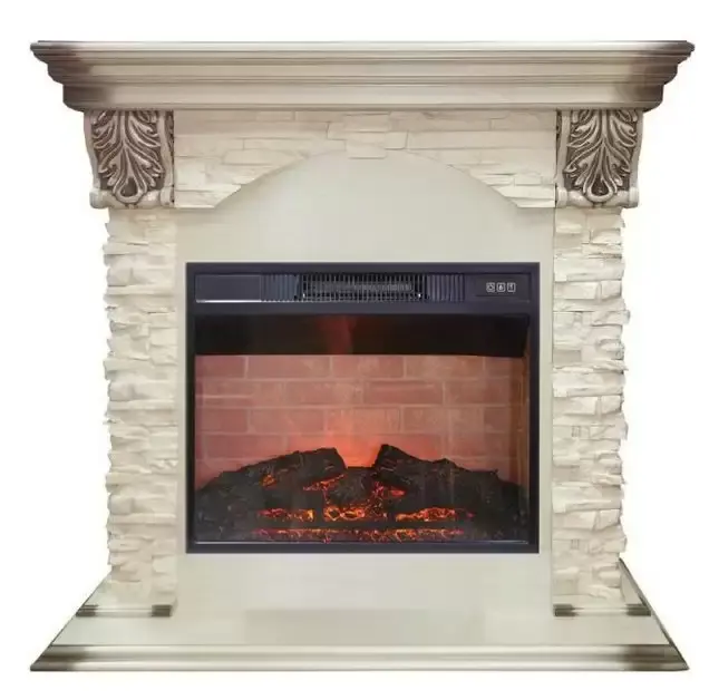 Каминокомплект RealFlame Dublin LUX STD/EUG/24 WT с очагом Irvine 24