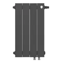 Биметаллический радиатор отопления Royal Thermo PianoForte 500 VDR80 4 секции Noir Sable