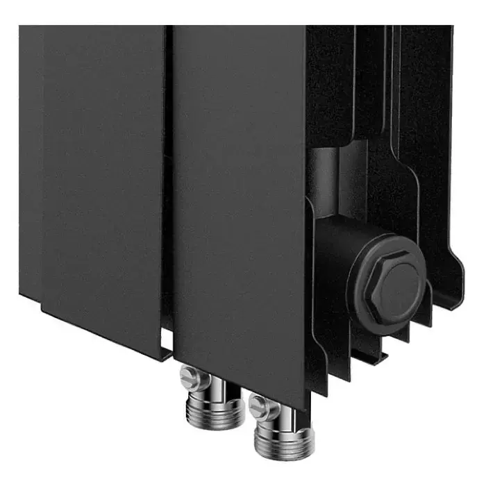 Биметаллический радиатор отопления Royal Thermo PianoForte 500 VDR80 4 секции Noir Sable