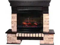 Каминокомплект Interflame Экстер Альпина венге с очагом Panoramic 25-30 LED FX 3D