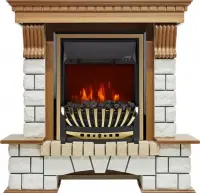 Каминокомплект Royal Flame Pierre Luxe с очагом Aspen Brass Каминокомплект Royal Flame Pierre Luxe с очагом Aspen Brass