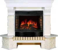 Каминокомплект Royal Flame Pierre Luxe сланец белый угловой c очагом Dioramic 25 FX Каминокомплект Royal Flame Pierre Luxe сланец белый угловой c очагом Dioramic 25 FX