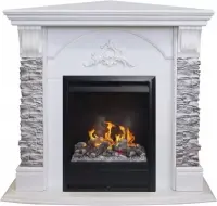 Каминокомплект RealFlame Athena Corner GR STD/EUG/25/25'5 WT с очагом 3D Olympic