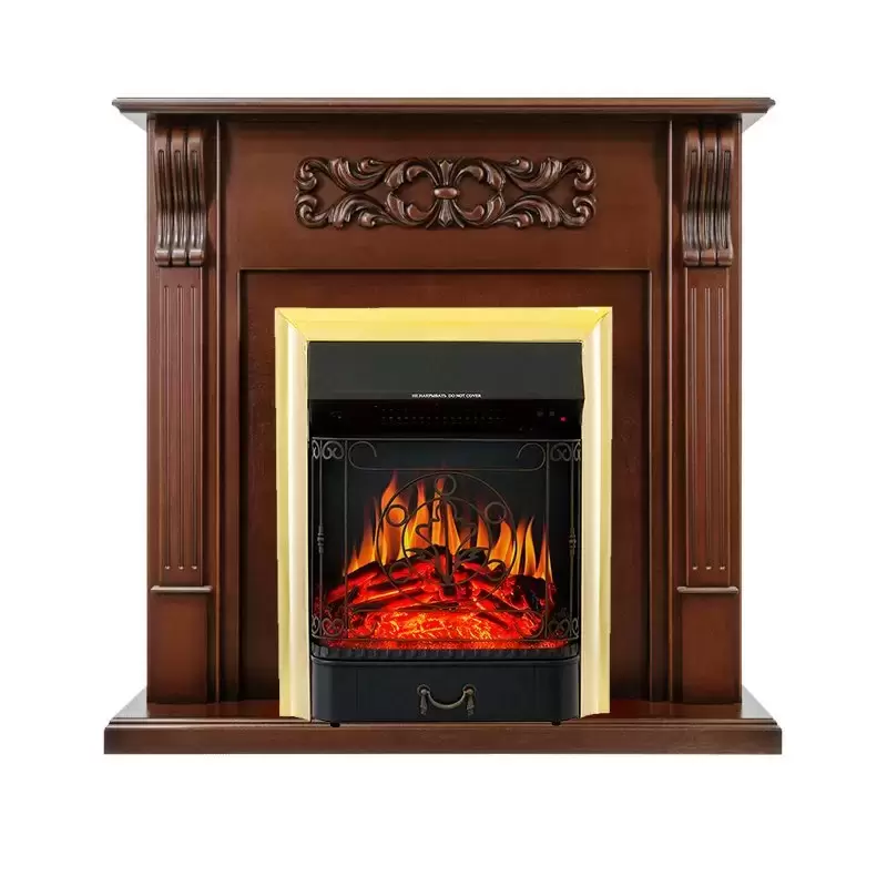 Каминокомплект Royal Flame Venice махагон коричневый антик c очагом Majestic FX Brass