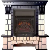Каминокомплект Interflame Экстер М венге с очагом Majestic FX M Black Каминокомплект Interflame Экстер М венге с очагом Majestic FX M Black