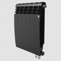 Биметаллический радиатор отопления Royal Thermo BiLiner 500 V 10 секций Noir Sable Биметаллический радиатор отопления Royal Thermo BiLiner 500 V 10 секций Noir Sable