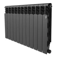 Биметаллический радиатор отопления Royal Thermo Revolution Bimetall 500 2.0 12 секций Noir Sable Биметаллический радиатор отопления Royal Thermo Revolution Bimetall 500 2.0 12 секций Noir Sable