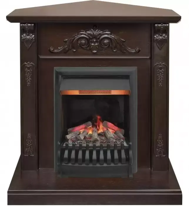Каминокомплект RealFlame Anita corner STD/EUG AO с очагом 3D Oregan