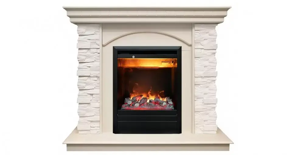 Каминокомплект RealFlame Elford STD/EUG/25'5/HL WT с очагом 3D Olympic