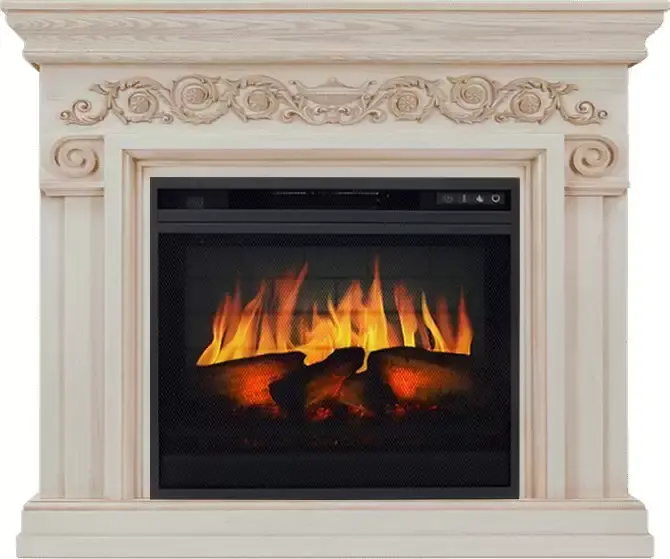 Каминокомплект Royal Flame Athena слоновая кость с патиной с очагом Vision 23 EF LED 3D FX