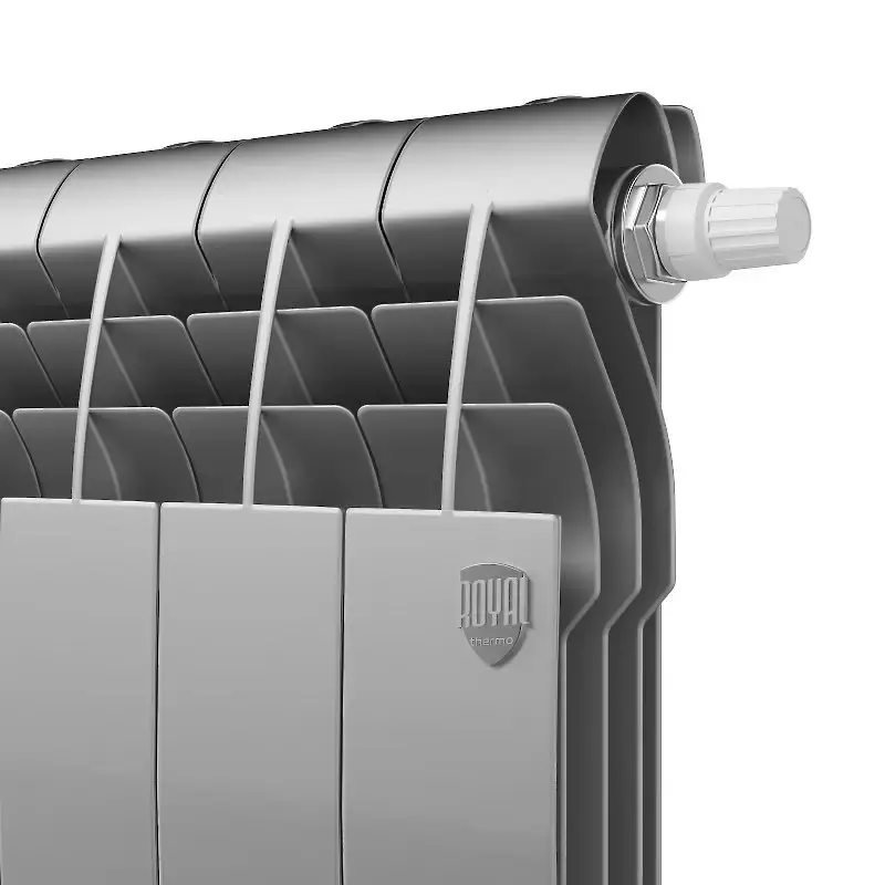 Биметаллический радиатор отопления Royal Thermo BiLiner 350 VR 4 секции Silver Satin