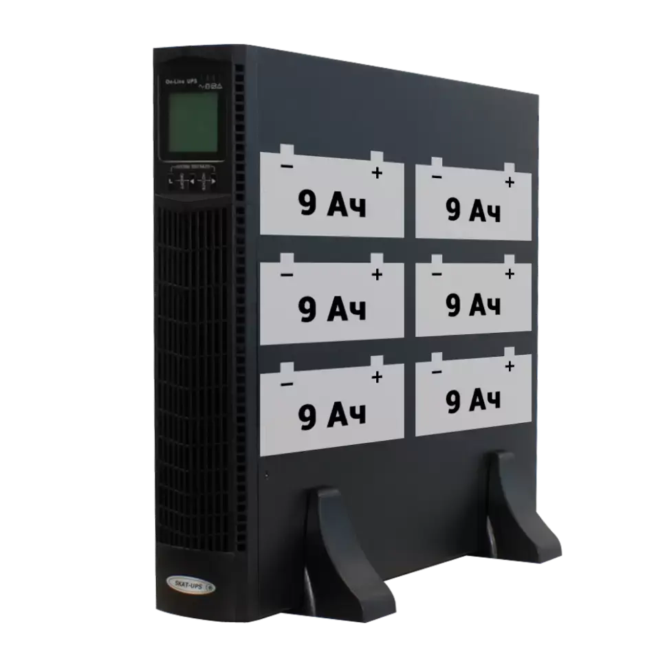 Источник бесперебойного питания Бастион Skat-UPS 3000 RACK+6x9Ah