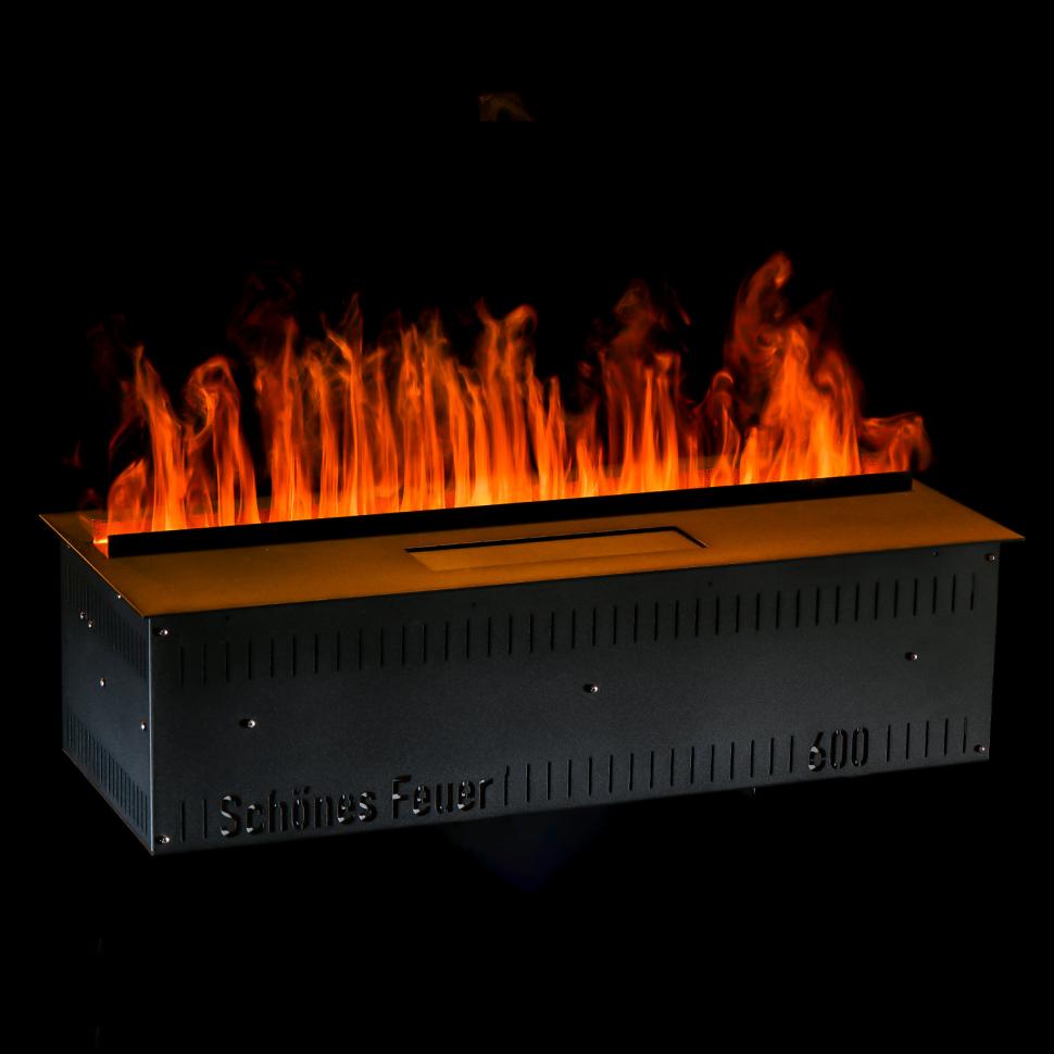 Встраиваемый электрический 3D-камин FireLine 600 Blue Pro (с эффектом cинего пламени) - Ваш цвет (+22 000 ₽) - RGB + увлажнитель (+35 000 ₽)