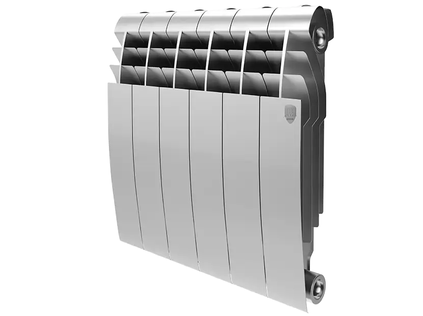 Биметаллический радиатор отопления Royal Thermo BiLiner 350 12 секций Silver Satin