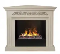 Каминокомплект RealFlame Leticia Corner 26 WT 3D Cassette 630 + Black вставка Каминокомплект RealFlame Leticia Corner 26 WT 3D Cassette 630 + Black вставка