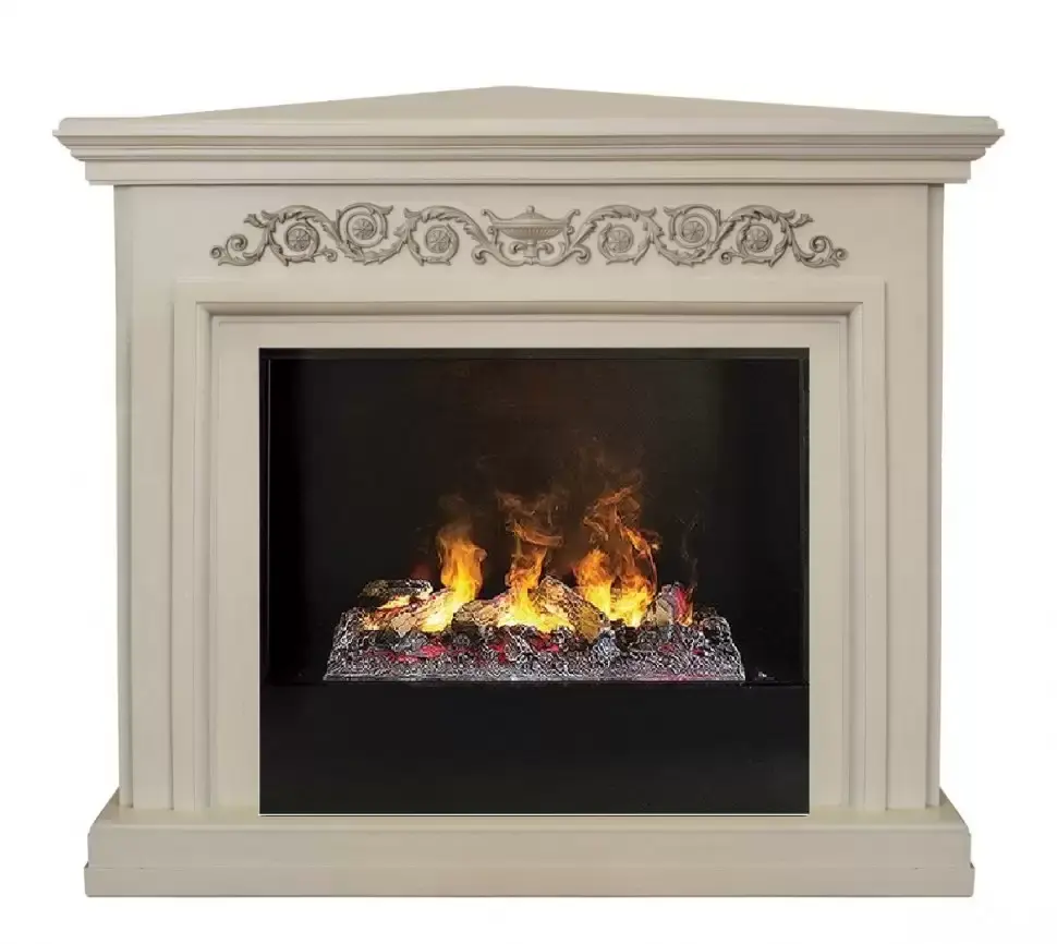 Каминокомплект RealFlame Leticia Corner 26 WT 3D Cassette 630 + Black вставка