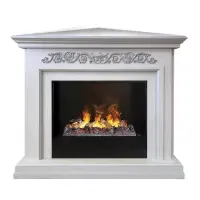 Каминокомплект RealFlame Leticia Corner 26 WT 3D Cassette 630 + Black вставка Каминокомплект RealFlame Leticia Corner 26 WT 3D Cassette 630 + Black вставка