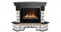 Каминокомплект RealFlame Stone Corner new 26/HL AO (DN) с очагом 3D Cassette 630 + Black вставка
