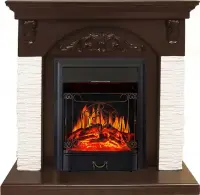 Каминокомплект Royal Flame Bern мелкий сланец белый с очагом Majestic FX Black Каминокомплект Royal Flame Bern мелкий сланец белый с очагом Majestic FX Black