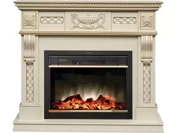 Каминокомплект RealFlame Corsica Lux 25,5 с очагом MoonBlaze S LUX Brass