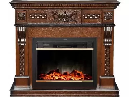 Каминокомплект RealFlame Corsica Lux 25,5 с очагом MoonBlaze S LUX Brass