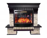 Каминокомплект Interflame Экстер сланец венге с очагом Panoramic 06 25 LED FX