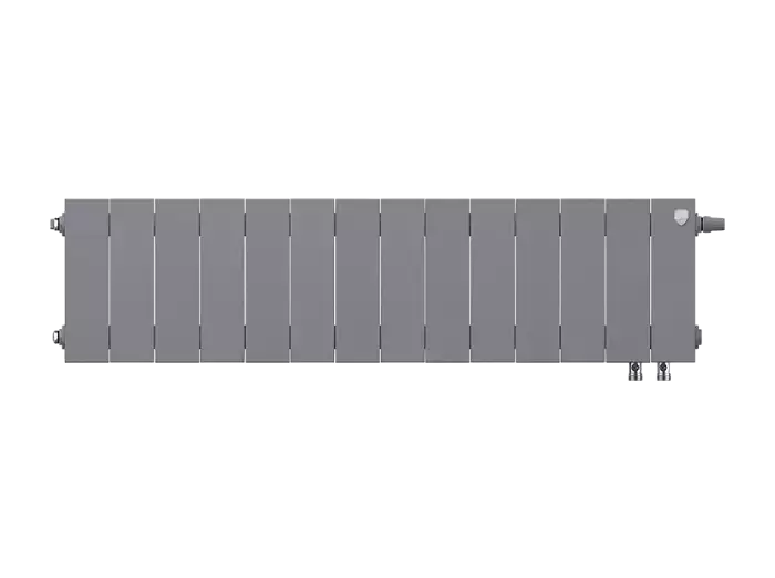 Биметаллический радиатор отопления Royal Thermo PianoForte 200 14 секций Silver Satin VDR
