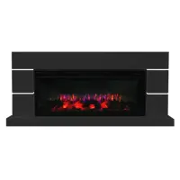 Каминокомплект Interflame Норд черный с очагом FreeSpace 50 LED FX QZ Каминокомплект Interflame Норд черный с очагом FreeSpace 50 LED FX QZ