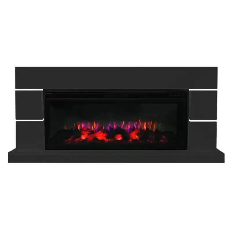 Каминокомплект Interflame Норд черный с очагом FreeSpace 50 LED FX QZ