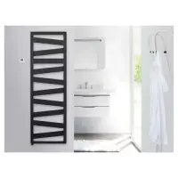 Электрический полотенцесушитель Zehnder RK-130-050/GD Kazeane черный Электрический полотенцесушитель Zehnder RK-130-050/GD Kazeane черный