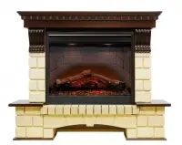Каминокомплект Dimplex Pierre Luxe шампань с очагом Symphony 2608 Каминокомплект Dimplex Pierre Luxe шампань с очагом Symphony 2608