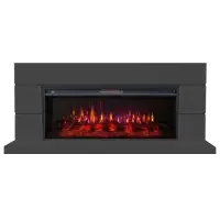 Каминокомплект Interflame Норд графит с очагом FreeSpace 50 LED FX QZ Каминокомплект Interflame Норд графит с очагом FreeSpace 50 LED FX QZ