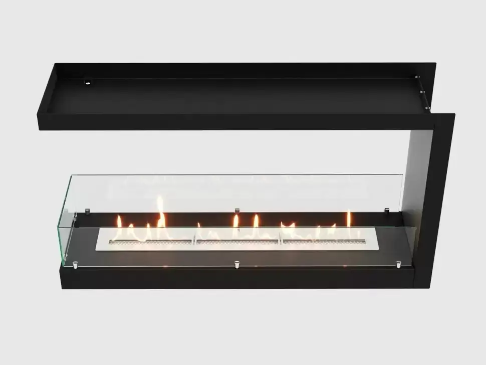 Встроенный биокамин Lux Fire Торцевой 1155 М