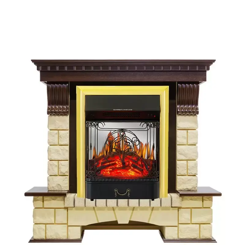 Каминокомплект Royal Flame Pierre Luxe шампань с очагом Majestic FX M Brass