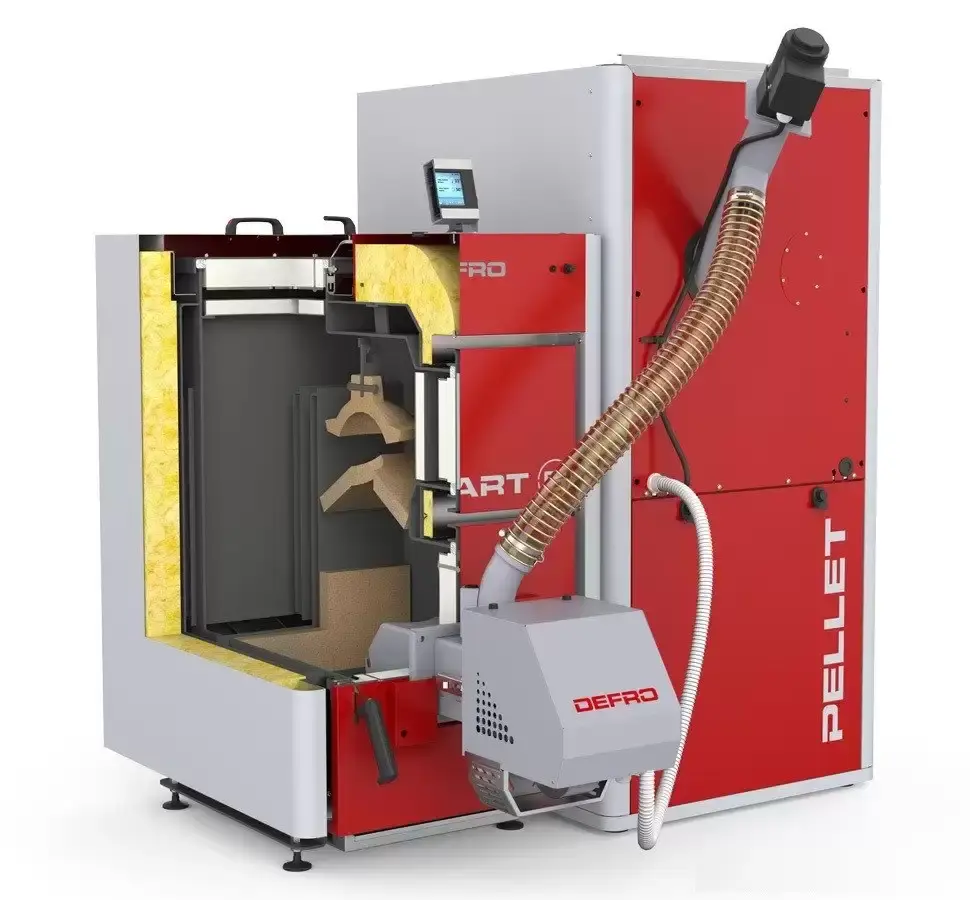 Напольный твердотопливный котел Defro Smart Ekopell 24