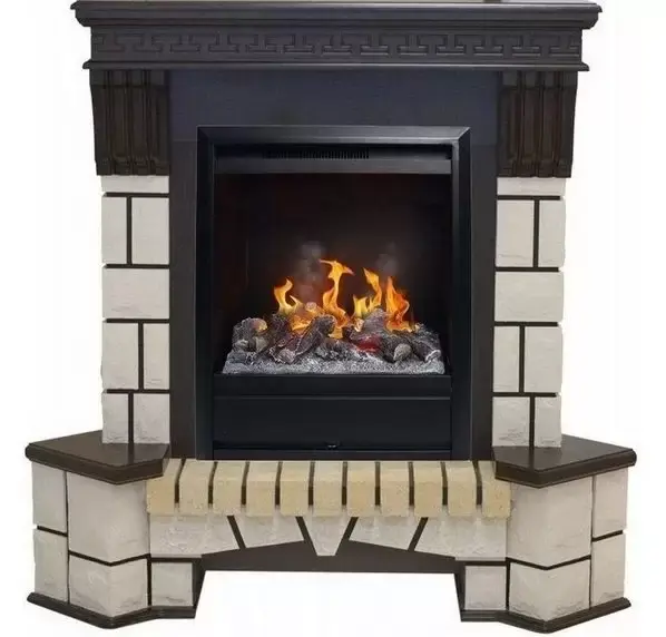 Каминокомплект RealFlame Stone new STD/EUG с очагом 3D Olympic