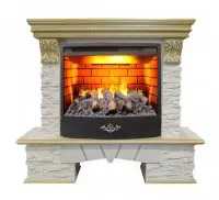 Каминокомплект RealFlame Rockland Lux 25/25.5 WT с очагом 3D Firestar 25.5